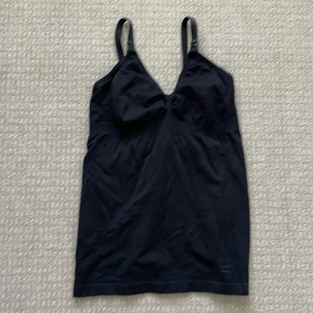 Black fitted Nursing Tank with built in bra size medium